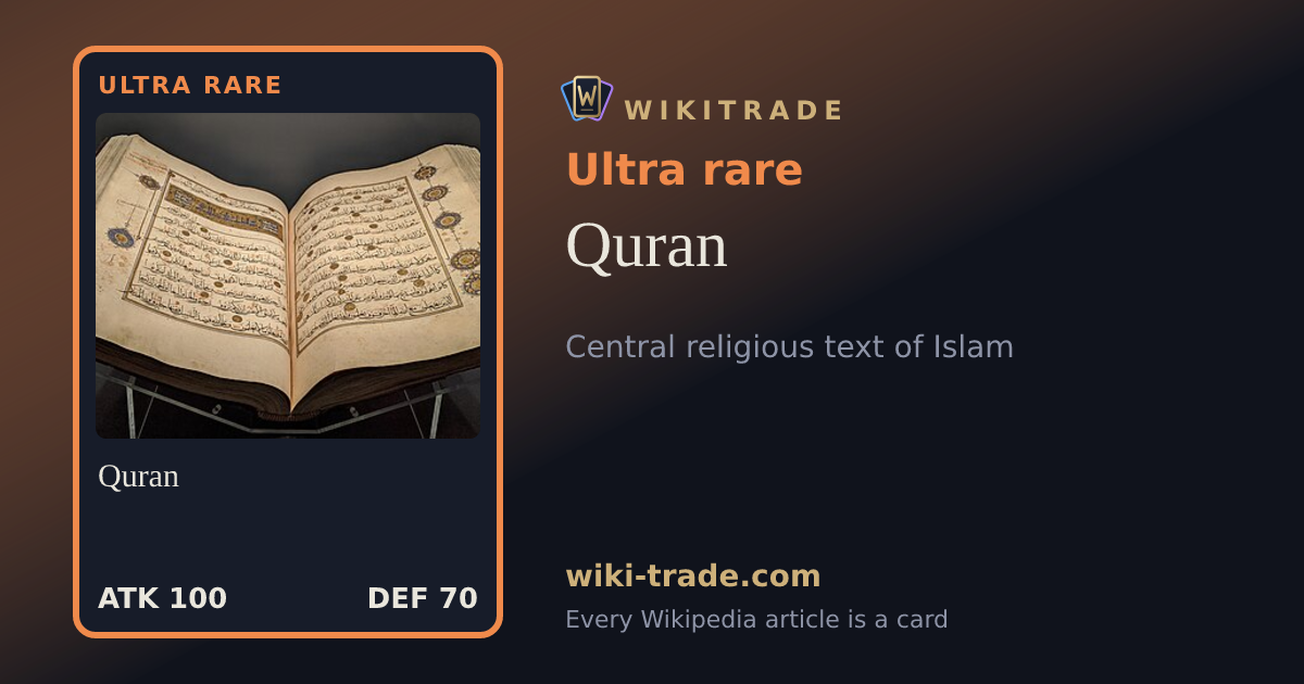 Quran — Ultra rare card