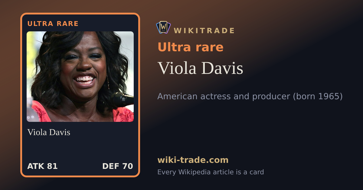 Viola Davis — Ultra rare card