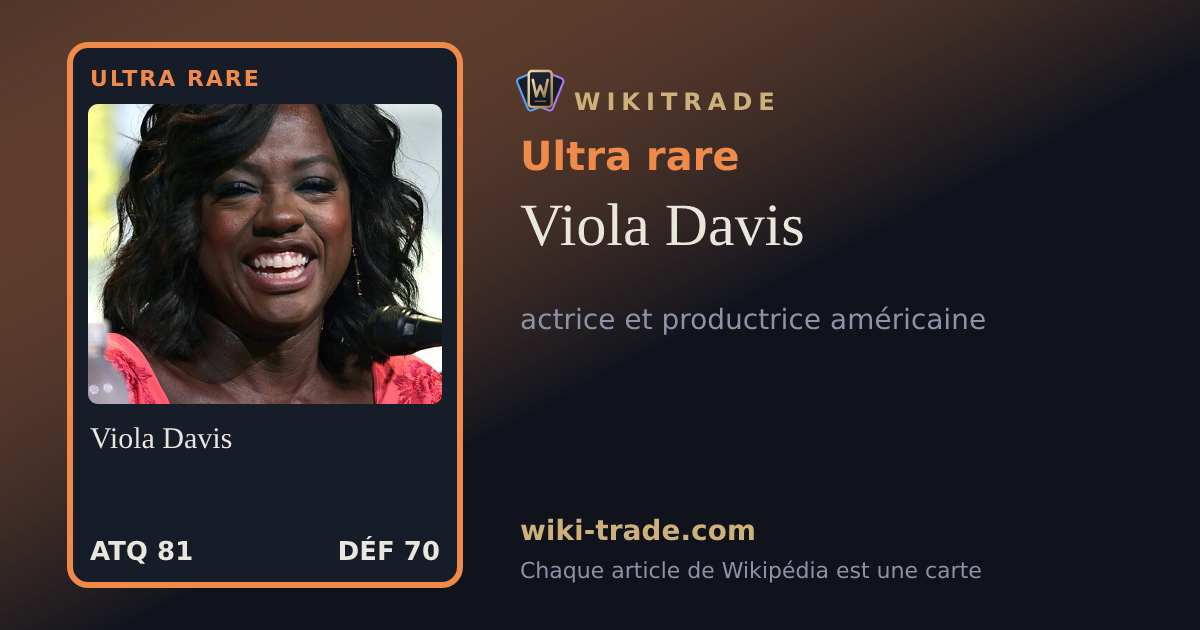 Viola Davis — carte Ultra rare