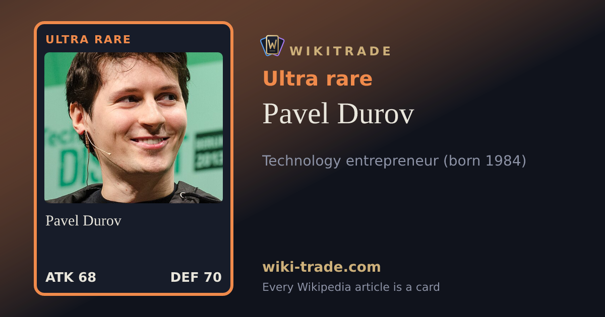 Pavel Durov — Ultra rare card