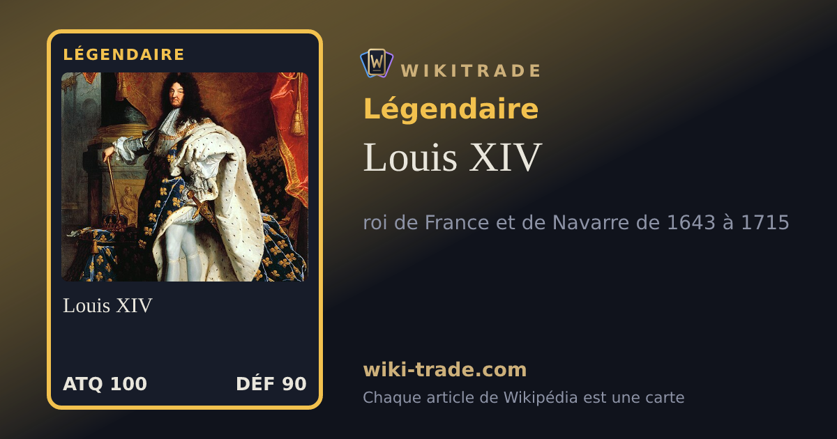 Louis XIV — carte Légendaire