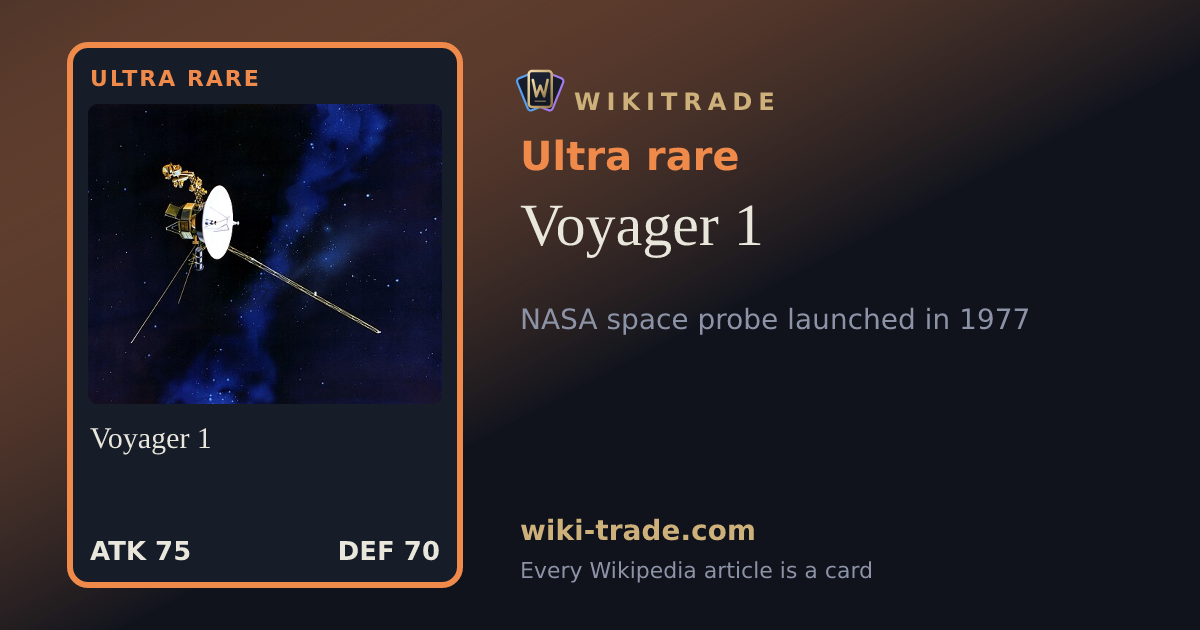 Voyager 1 — Ultra rare card