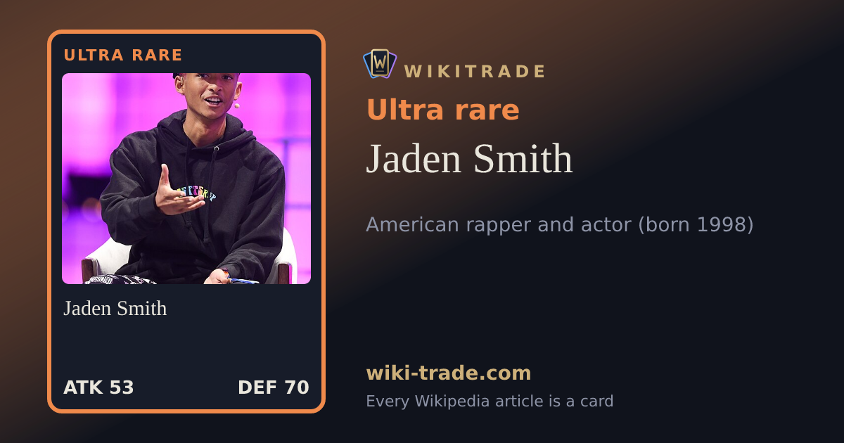 Jaden Smith — Ultra rare card