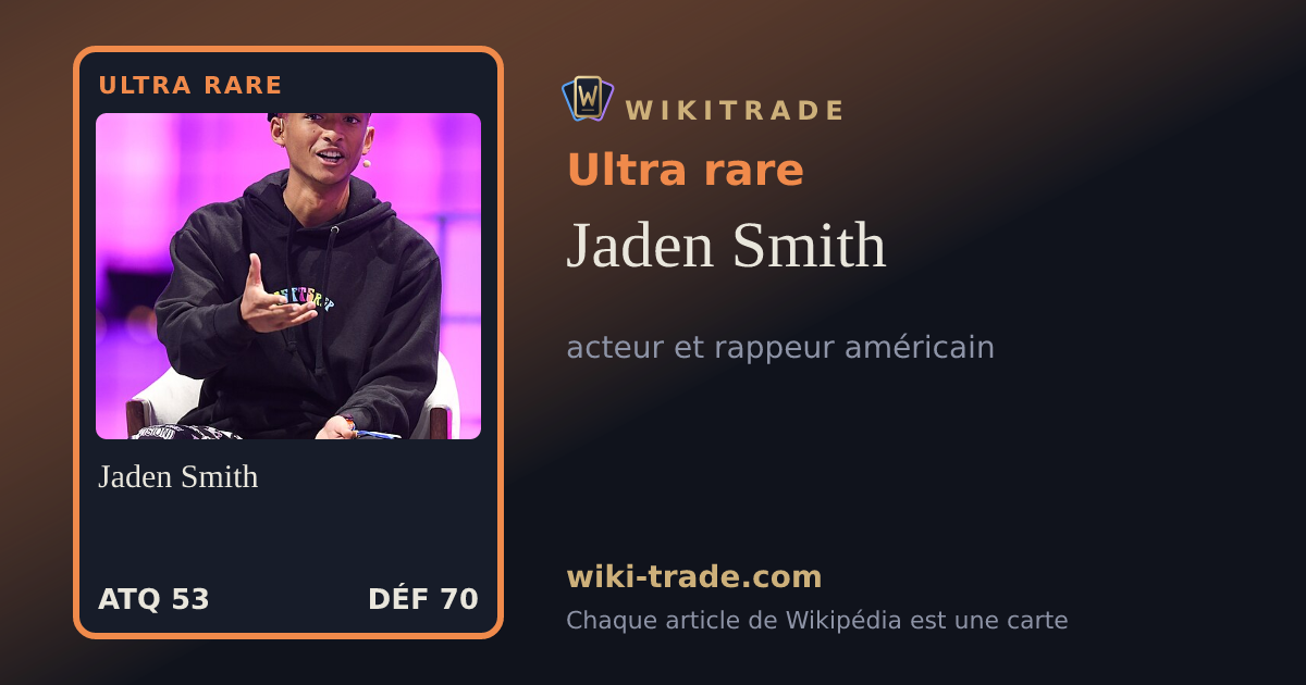 Jaden Smith — carte Ultra rare