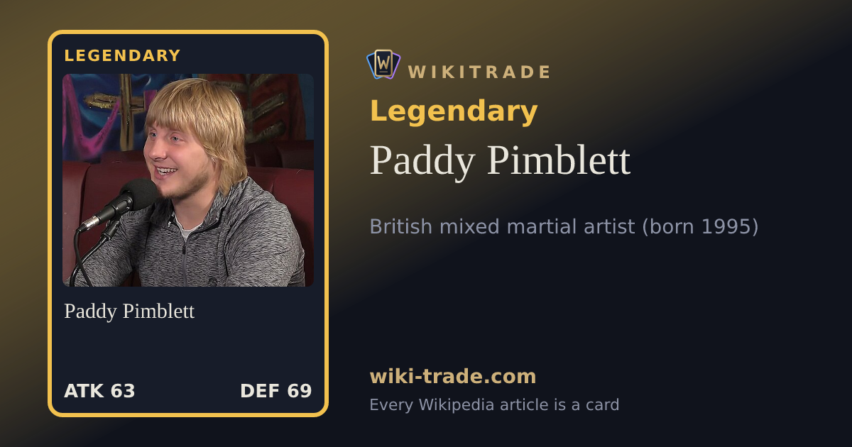 Paddy Pimblett — Legendary card