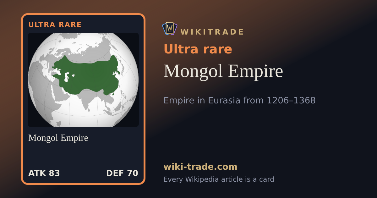 Mongol Empire — Ultra rare card