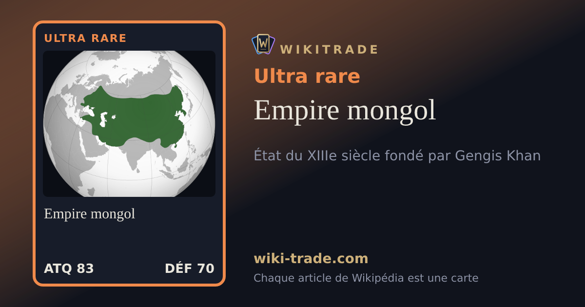 Empire mongol — carte Ultra rare