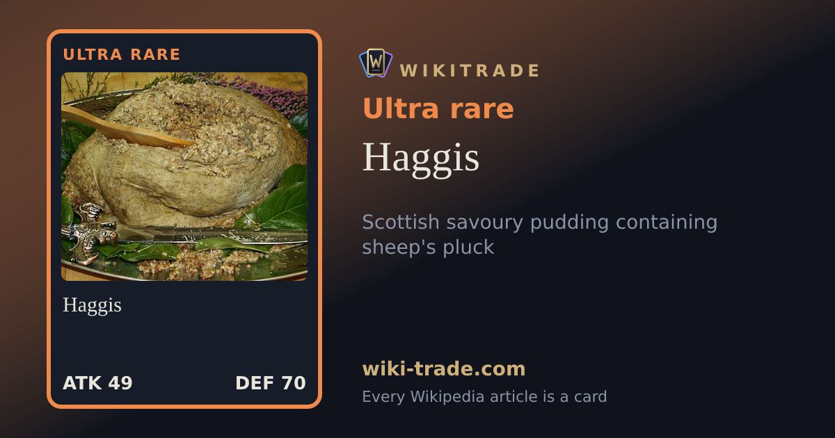 Haggis — Ultra rare card