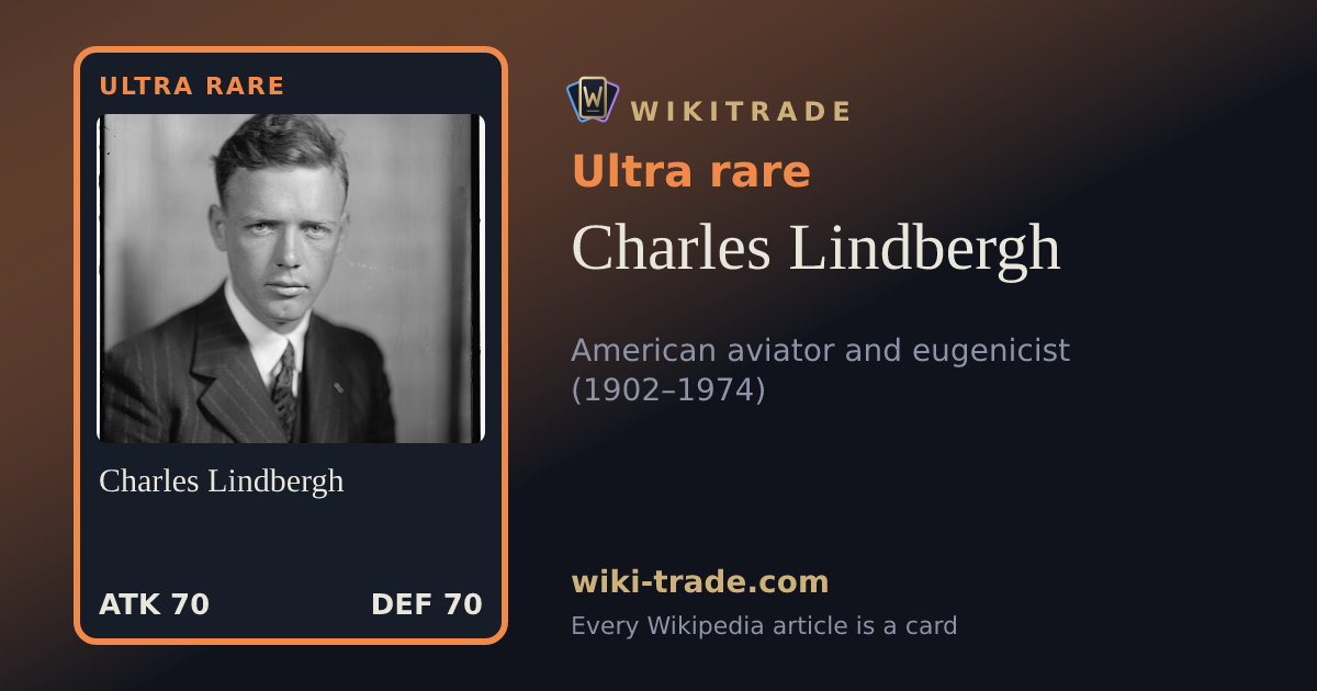 Charles Lindbergh — Ultra rare card