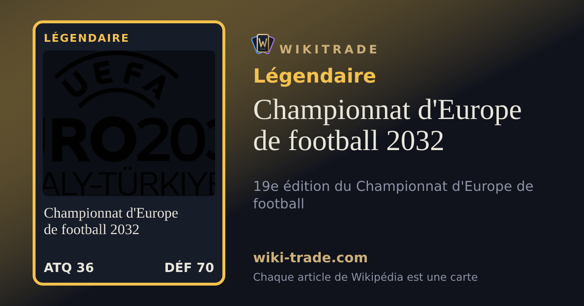 Championnat d'Europe de football 2032 — carte Légendaire