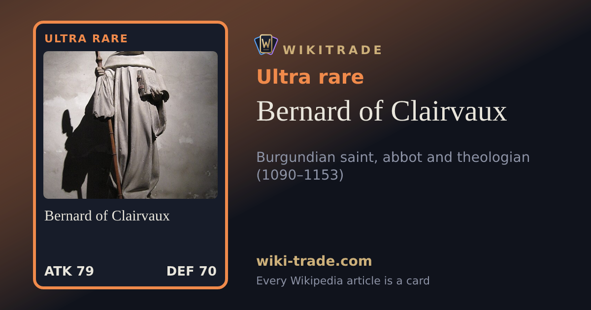 Bernard of Clairvaux — Ultra rare card
