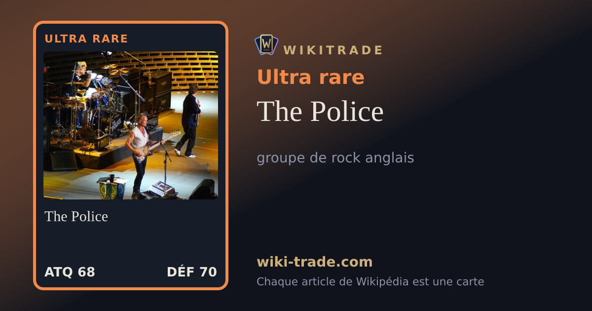 The Police — carte Ultra rare