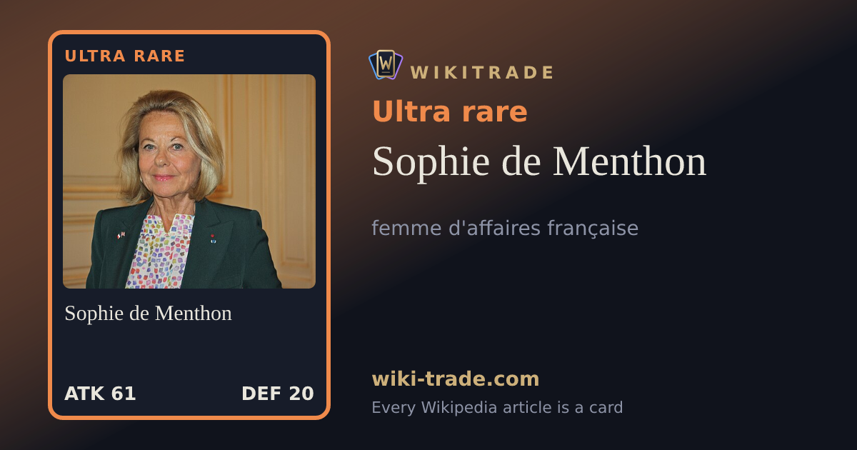 Sophie de Menthon — Ultra rare card
