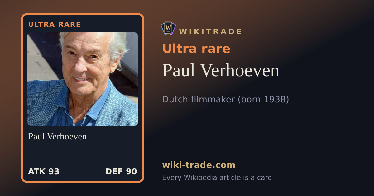 Paul Verhoeven — Ultra rare card