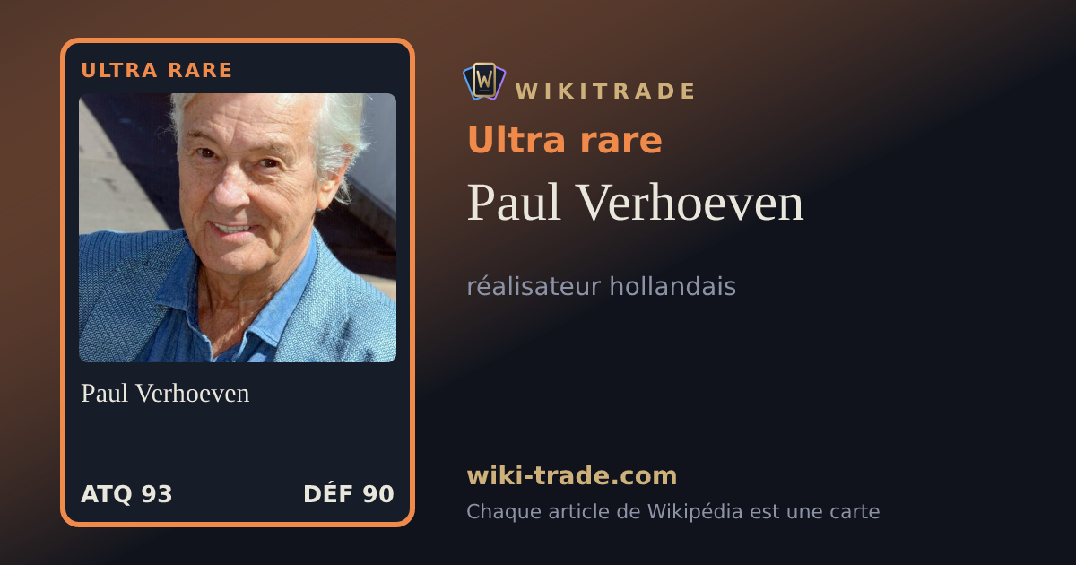Paul Verhoeven — carte Ultra rare