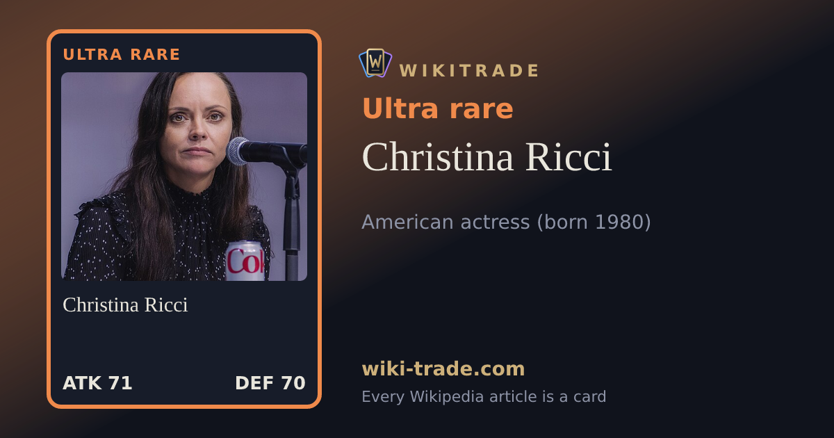 Christina Ricci — Ultra rare card