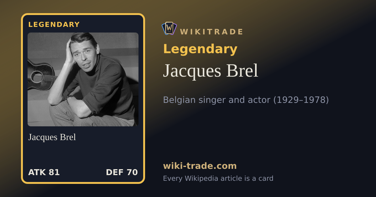 Jacques Brel — Legendary card
