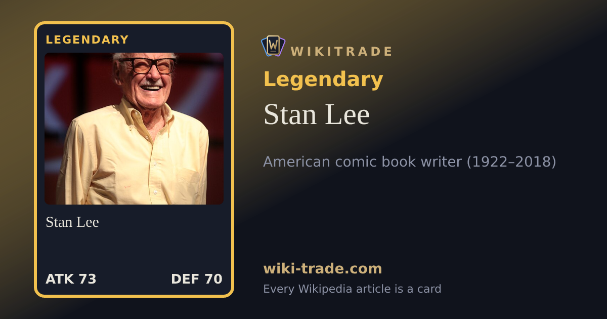Stan Lee — Legendary card