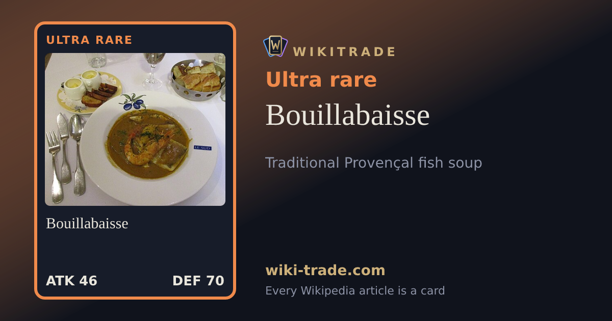 Bouillabaisse — Ultra rare card