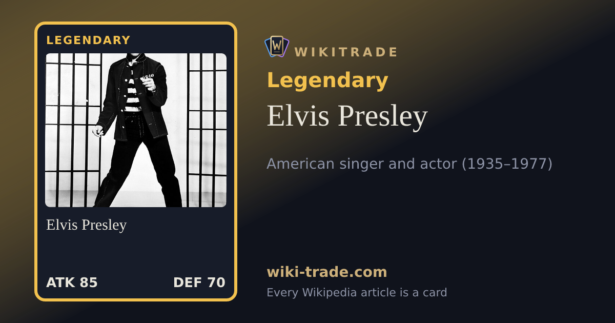 Elvis Presley — Legendary card