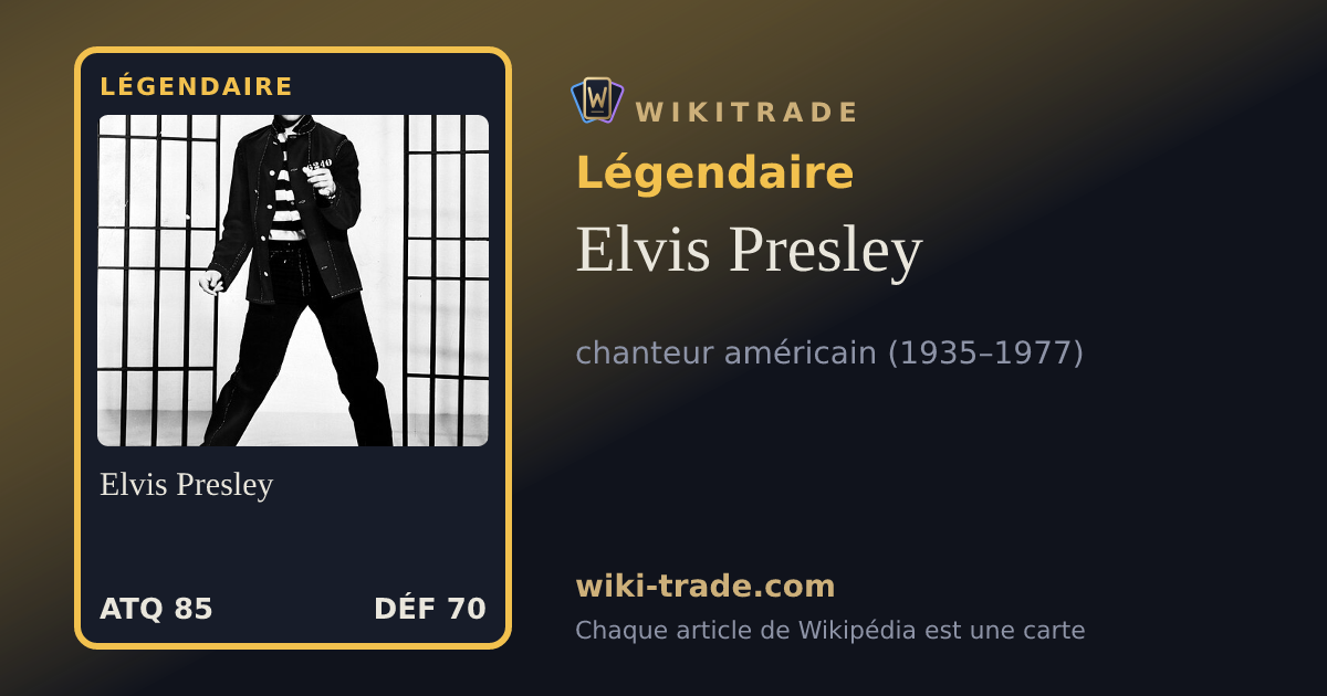 Elvis Presley — carte Légendaire