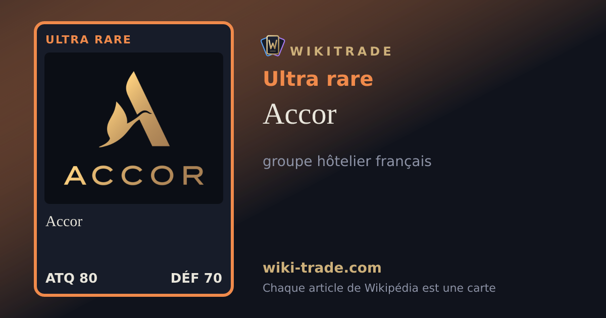 Accor — carte Ultra rare