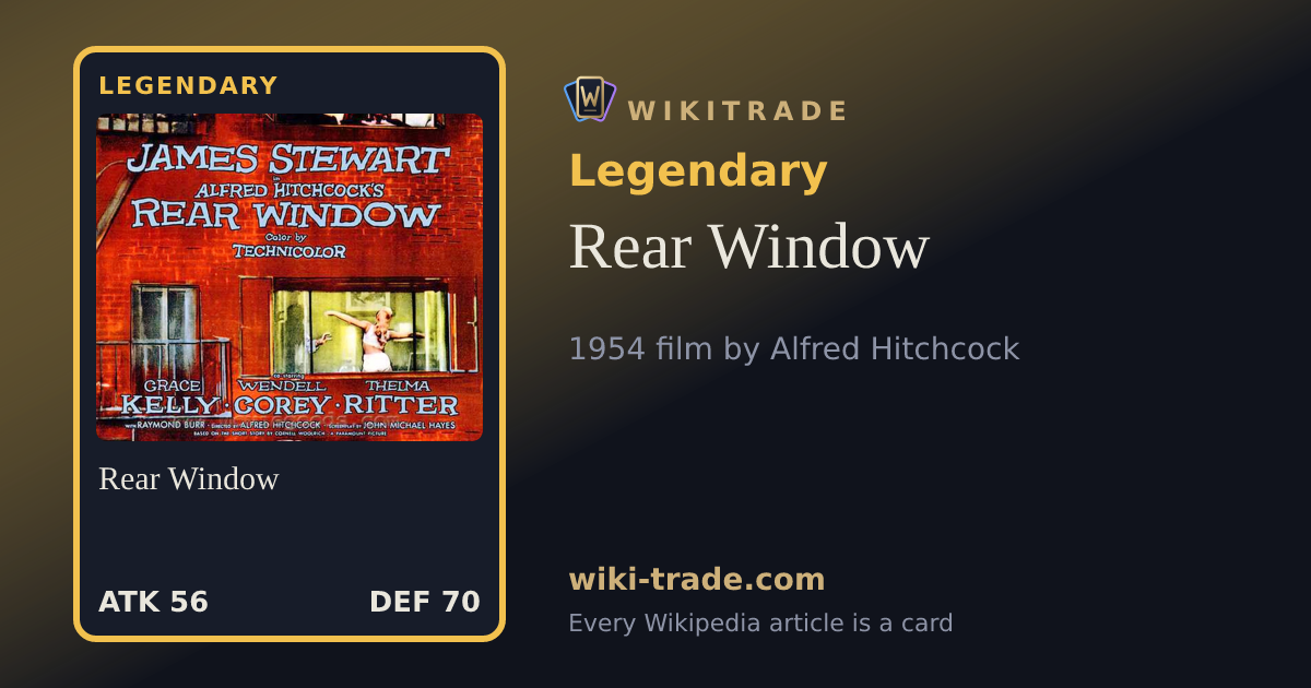 Rear Window — Legendary card