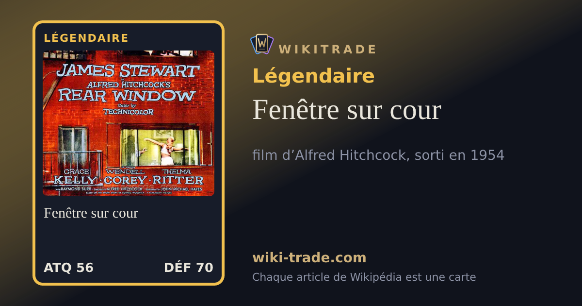 Fenêtre sur cour — carte Légendaire