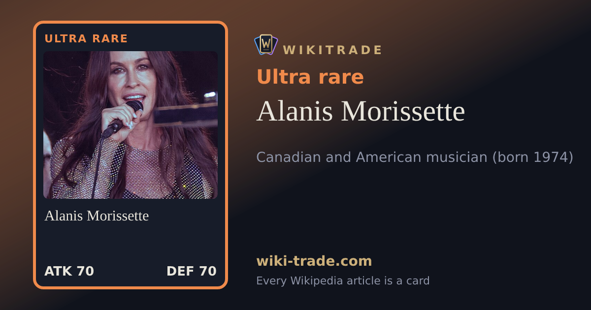 Alanis Morissette — Ultra rare card