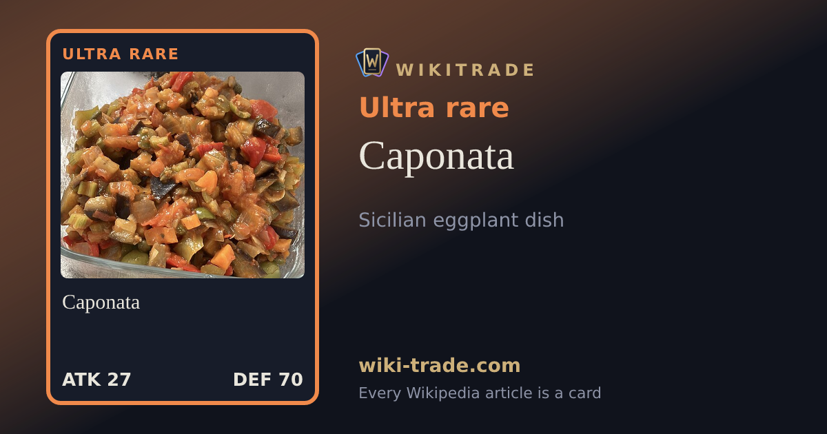 Caponata — Ultra rare card