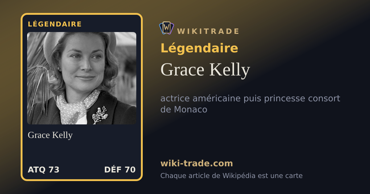 Grace Kelly — carte Légendaire