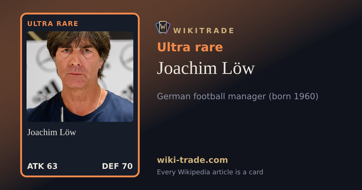 Joachim Löw — Ultra rare card