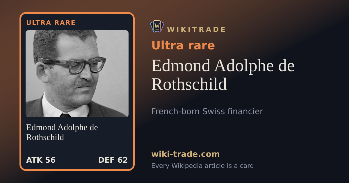 Edmond Adolphe de Rothschild — Ultra rare card