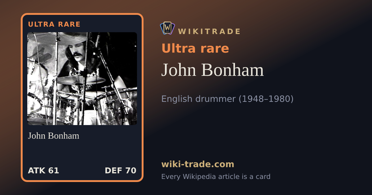 John Bonham — Ultra rare card