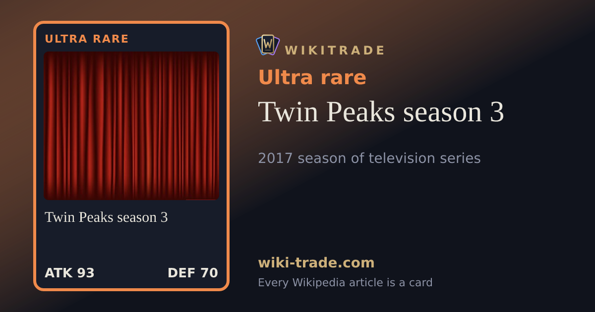Twin Peaks season 3 — Ultra rare card