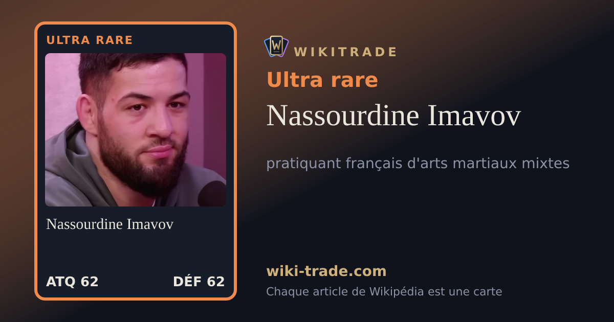 Nassourdine Imavov — carte Ultra rare