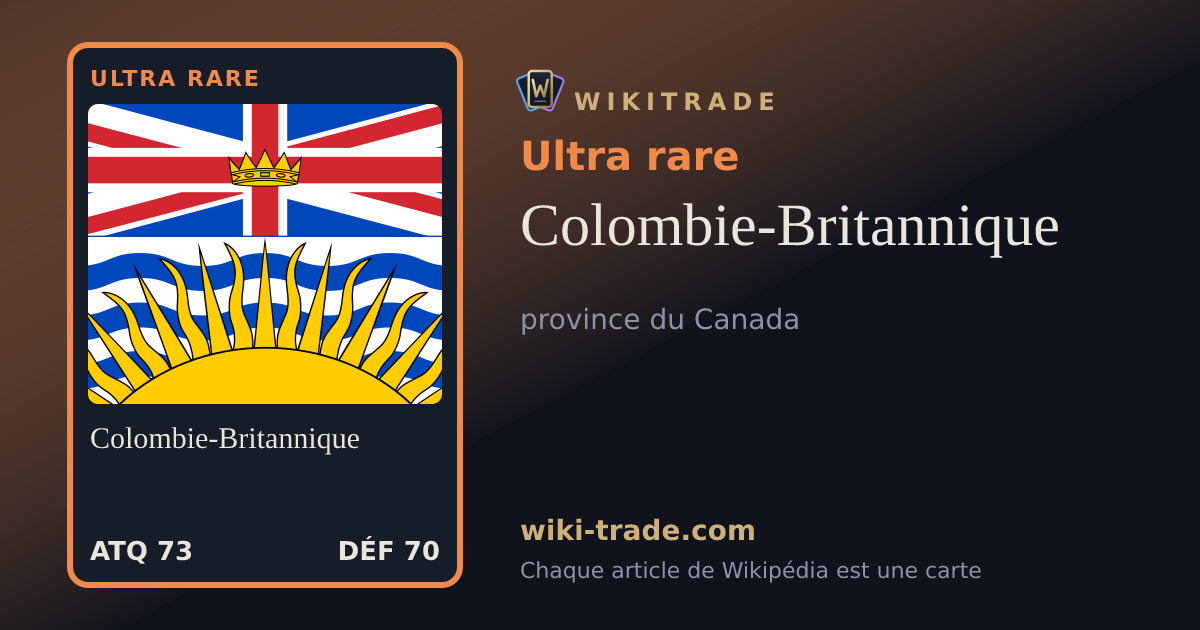 Colombie-Britannique — carte Ultra rare