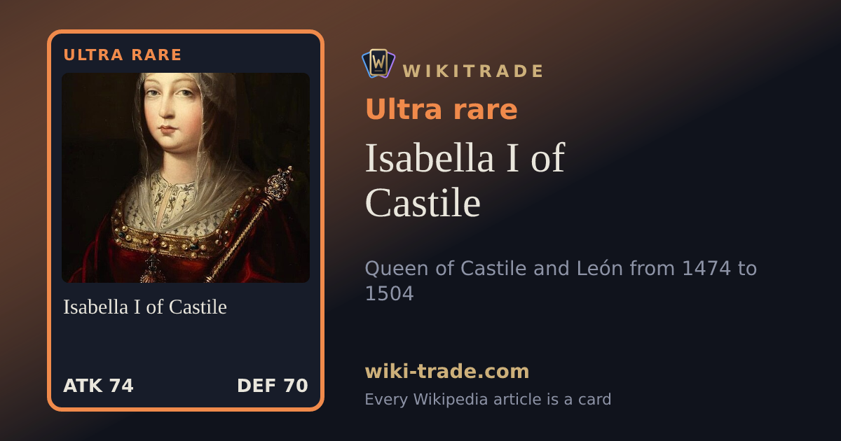 Isabella I of Castile — Ultra rare card