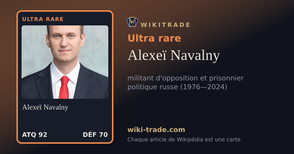 Alexeï Navalny — carte Ultra rare