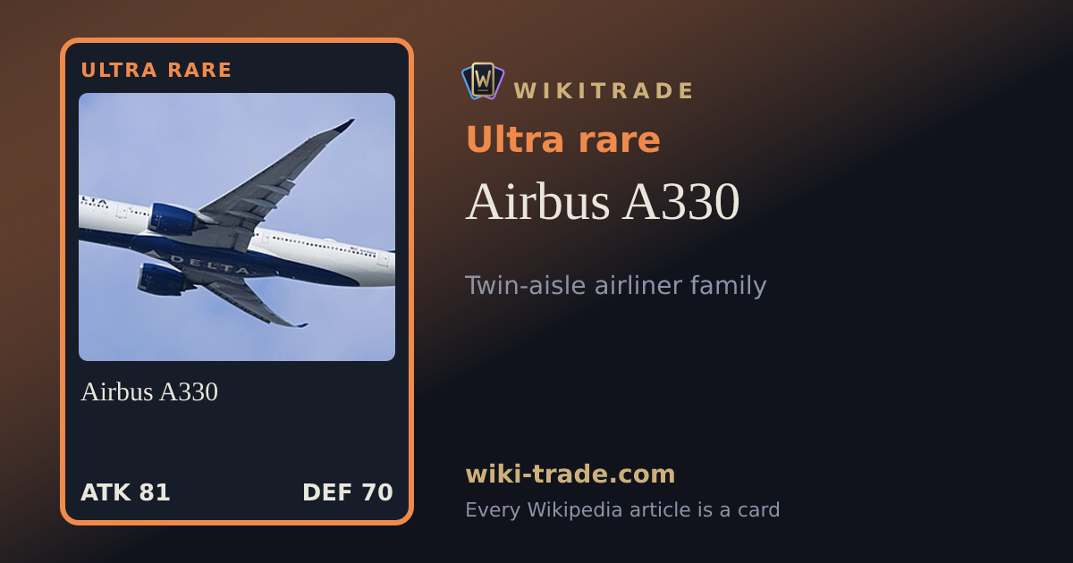 Airbus A330 — Ultra rare card