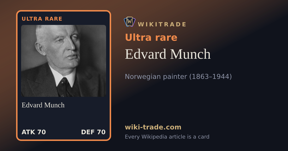 Edvard Munch — Ultra rare card