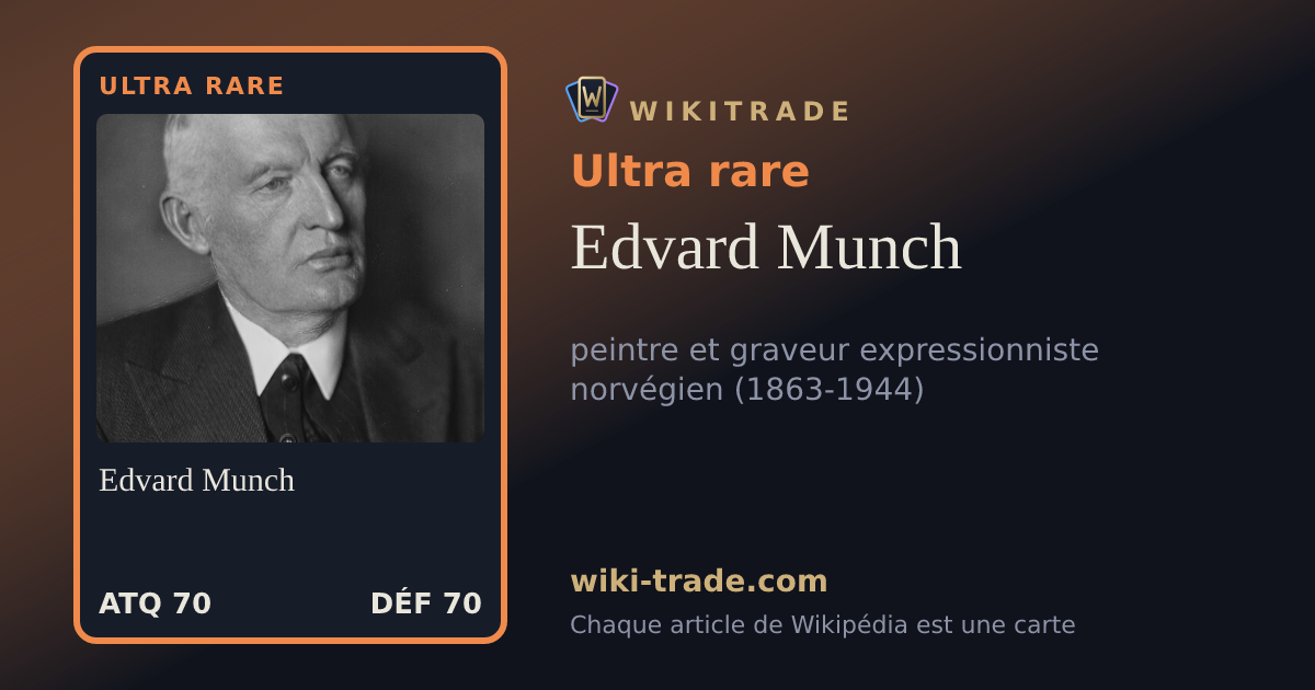 Edvard Munch — carte Ultra rare