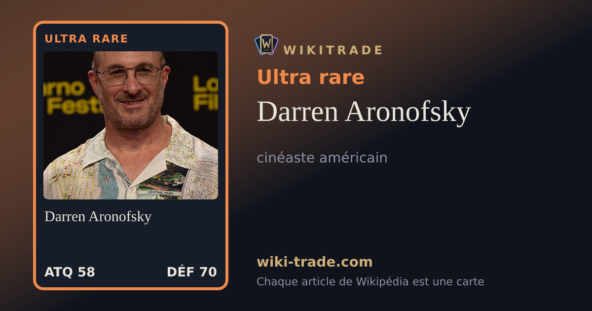 Darren Aronofsky — carte Ultra rare