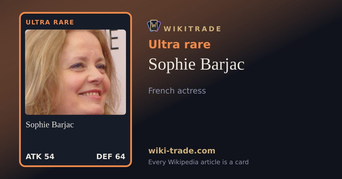 Sophie Barjac — Ultra rare card