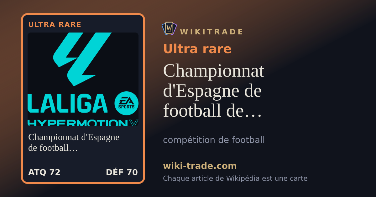 Championnat d'Espagne de football de deuxième division — carte Ultra rare