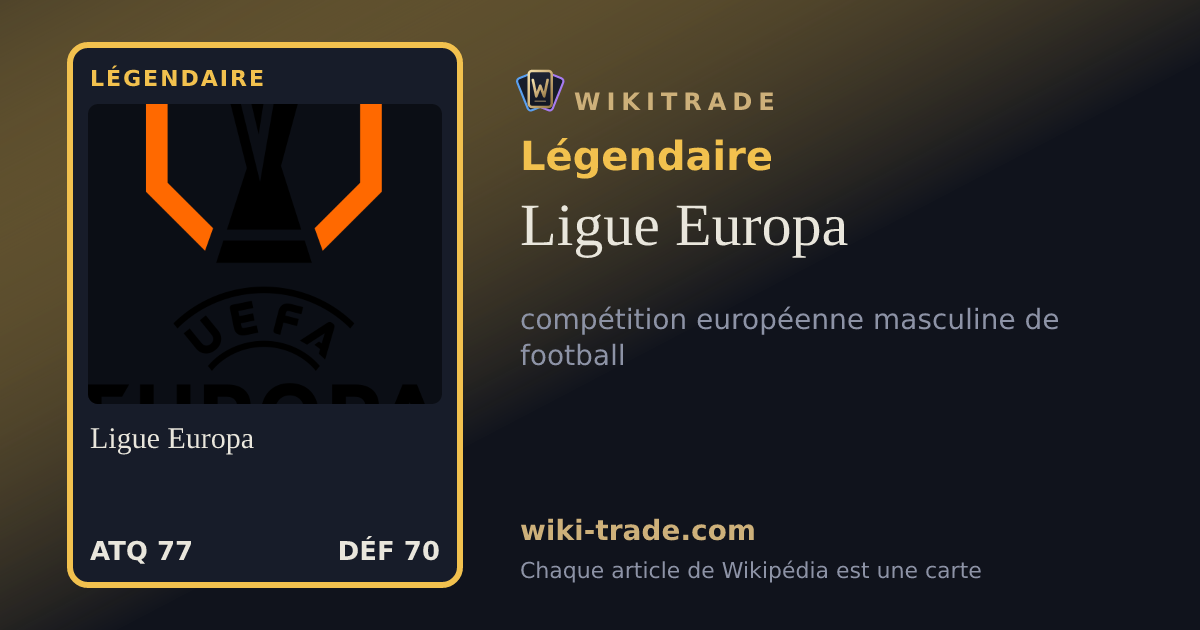 Ligue Europa — carte Légendaire