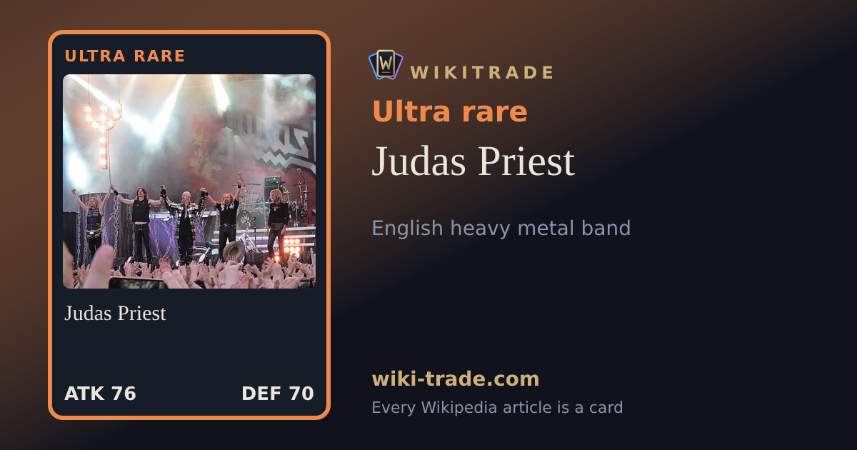 Judas Priest — Ultra rare card