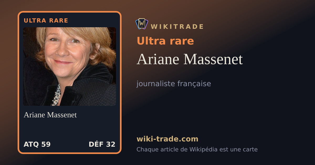 Ariane Massenet — carte Ultra rare