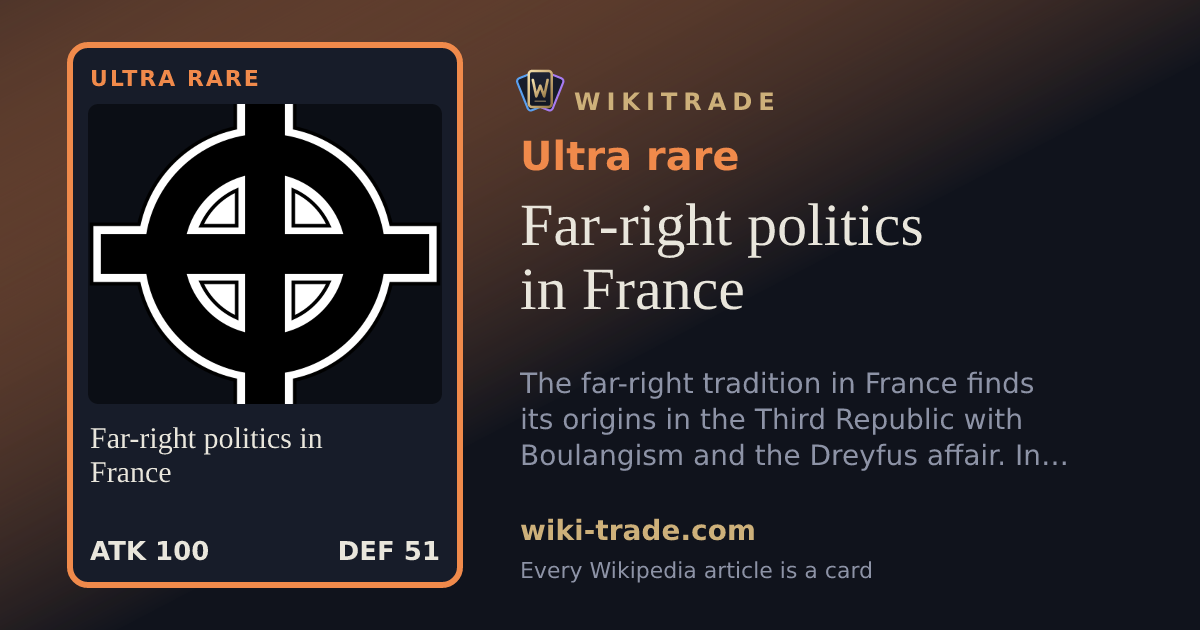 Far-right politics in France — Ultra rare card