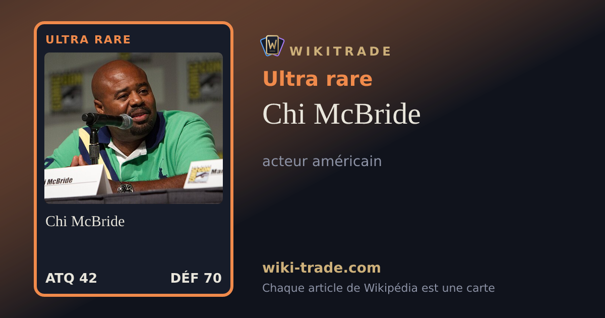 Chi McBride — carte Ultra rare